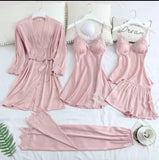 PIJAMAS DE SET DE 5 PIEZAS/ SET OF 5 PCS  Rosa/Rose
