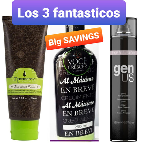 LOS 3 FANTASTICOS PARA TENER EL PELO DE ENSUEÑOS