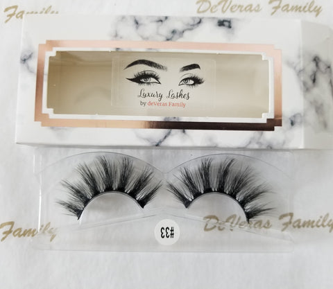 #33 marble lashes/ Pestañas #33 Marble