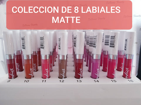 PROMOCION SET DE 8 DE LABIALES MATTE