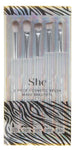 S.HE 5 PIECE COSMETIC BRUSH SET