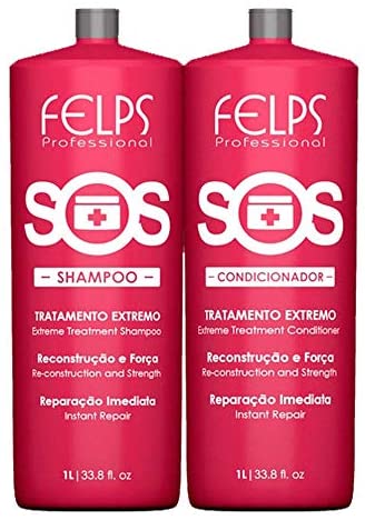 Felps SOS Kit Shampoo and Conditioner for Intense Treatment 2x1L/2x33.8fl.oz