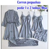 PIJAMAS SET OF 5PCS / SET DE 5 PIEZAS  Gris/Grey