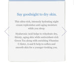 Crema de COLLAGENO CON ÁCIDO HIALURÓNICO & TEA VERDE  / Hydrating Night Cream