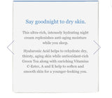Crema de COLLAGENO CON ÁCIDO HIALURÓNICO & TEA VERDE  / Hydrating Night Cream