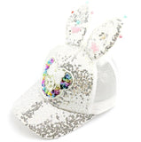 Baby White/Silver summer hat/ gorra para niñas