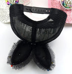 Baby White/Silver summer hat/ gorra para niñas