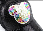 Baby White/Silver summer hat/ gorra para niñas
