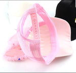 Baby White/Silver summer hat/ gorra para niñas