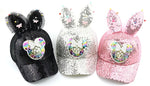 Baby White/Silver summer hat/ gorra para niñas