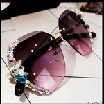 Flower Lentes Purple/lila  Bling