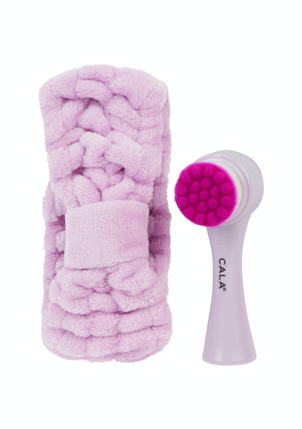 Cepillo para la cara kit con su banda /Facial Brush & Headband Set