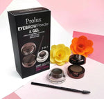DARK BROWN Prolux Waterproof Eyebrow Powder & Gel