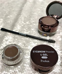DARK BROWN Prolux Waterproof Eyebrow Powder & Gel