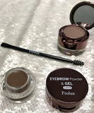 DARK BROWN Prolux Waterproof Eyebrow Powder & Gel