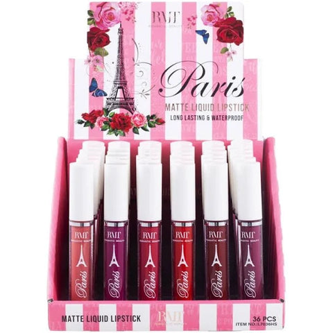 ROMANTIC BEAUTY - SET DE 6 PARIS LIQUID LIPSTICKS RED